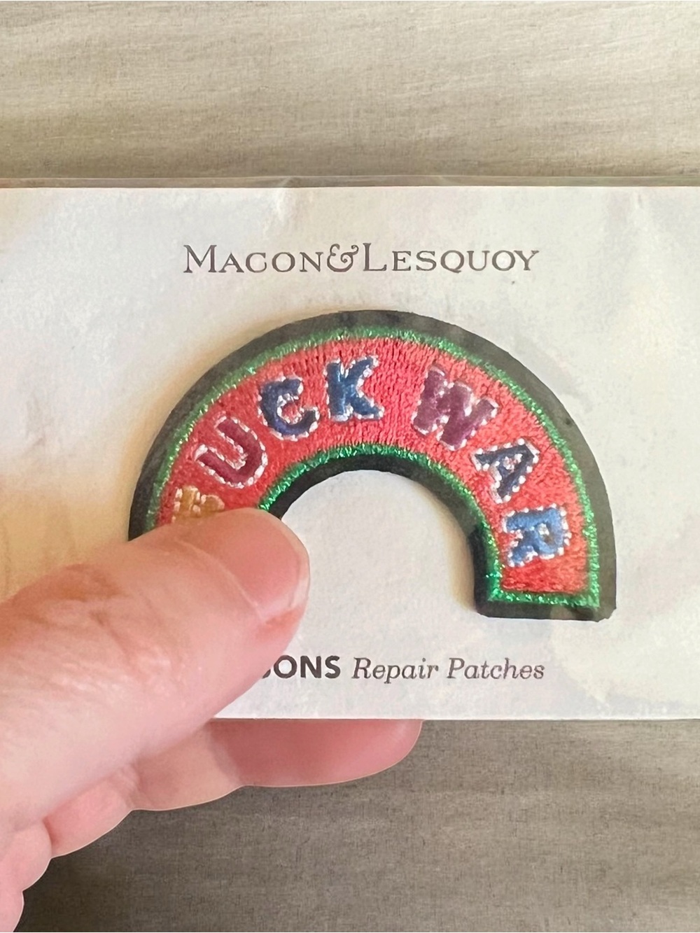 Macon & Lesquoy anti-war patch